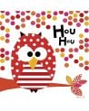 LILIPINSO - TABLEAU HIBOU - Rouge