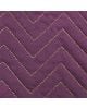JACK N'A QU'UN OEIL - ZIGZAG BAGUETTE BAG - Pochette - Amarante fil doré