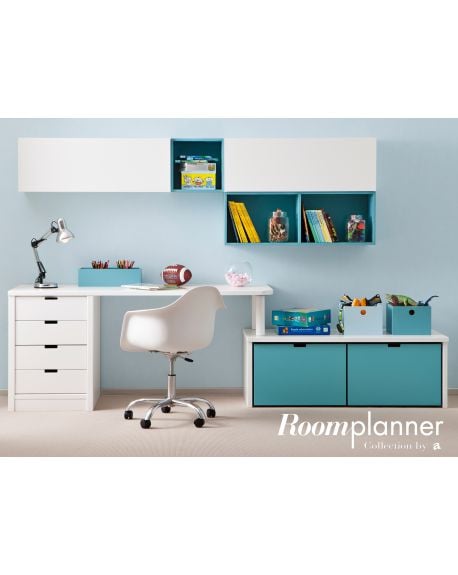 ASORAL - Bureau et Casiers de rangement - 20 coloris