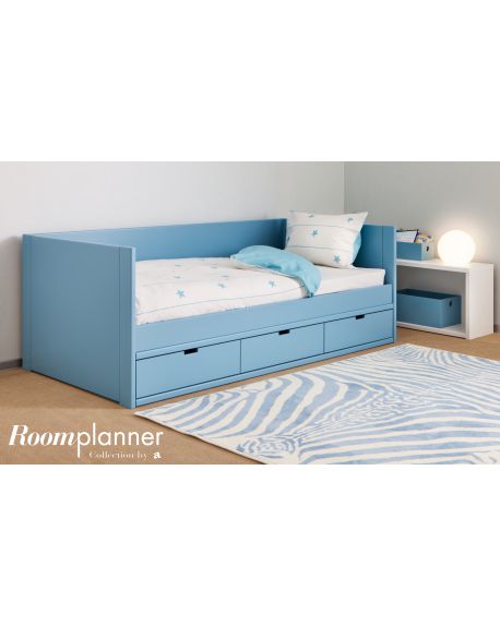 ASORAL - Bed with 3 drawers - Liso Nido bed (20 colors)