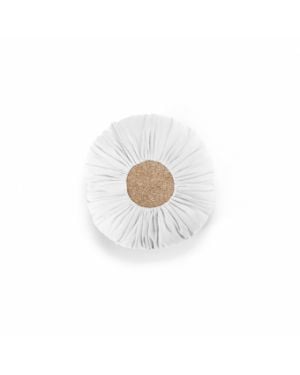 Mouche - Coussin boule Blanc/Or - Grand modèle - Chambre Enfant