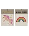 Meri Meri - Tatouages Licorne et Arc en ciel