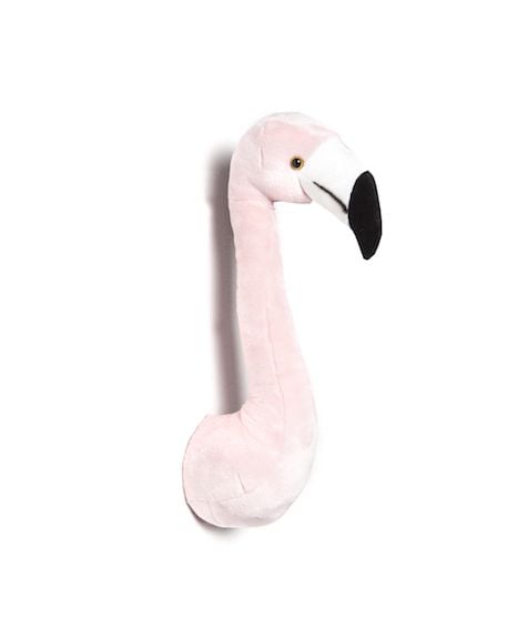WILD & SOFT - Trophy in plush - Pink Flamingo