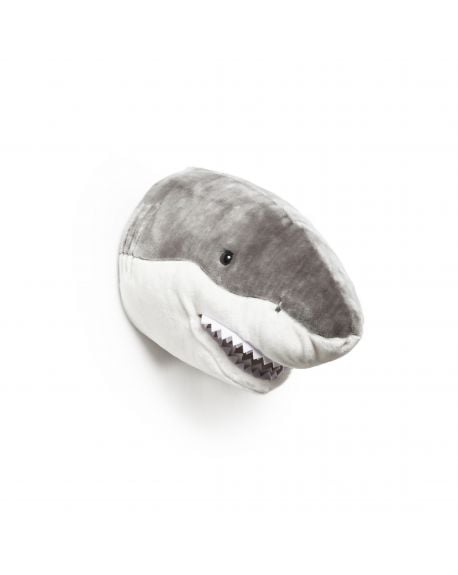 WILD & SOFT - Trophée en peluche - Tête de requin - Jack