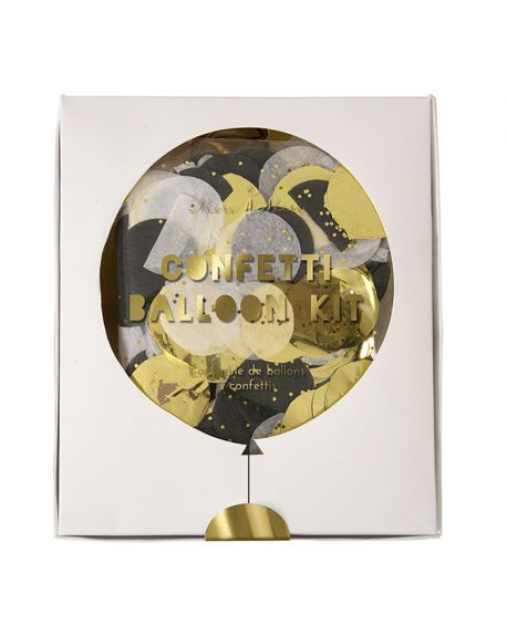 Meri Meri - Shine Confetti Balloon Kit - Gold and Silver - Set of 8