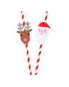 Meri Meri - Santa & Reindeer Straws