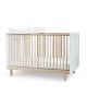OEUF - RHEA, Design convertible cot White / Birch