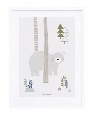 LILIPINSO - Tableau forêt ours