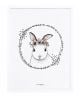 LILIPINSO - Tableau romantique lapin et fleurs