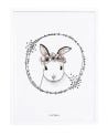 LILIPINSO - Tableau romantique lapin et fleurs