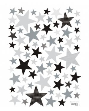 Lilipinso - Stickers grey stars