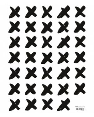 LILIPINSO - Sticker déco croix noir