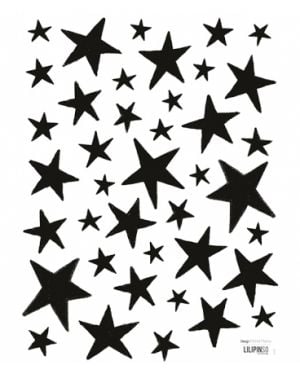 LILIPINSO - Sticker étoiles noires