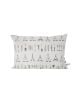 FERM LIVING - Coussin Native Tipi - Noir Beige et bleu