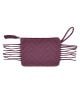 JACK N'A QU'UN OEIL - ZIGZAG BAGUETTE BAG - Hand Bag Amarante & gold