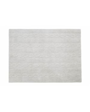 LORENA CANALS - TRENZAS Soft Grey - 120 X 160 cm