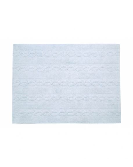 LORENA CANALS - TRENZAS Soft Blue - 120 X 160 cm