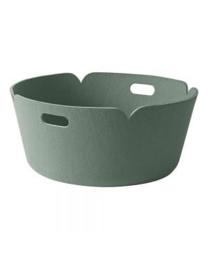 MUUTO RESTORE - Panier de Rangement Rond Design - Vert amande