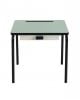 LES GAMBETTES REGINE - Bureau enfant design 2- 7 ans - Uni vert Menthe pieds noirs