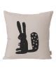 FERM LIVING - Rabbit Cushion - Grey