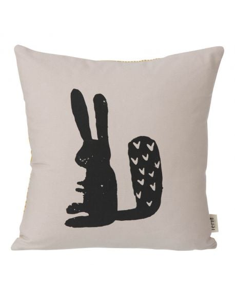 FERM LIVING - Coussin Lapin - Gris