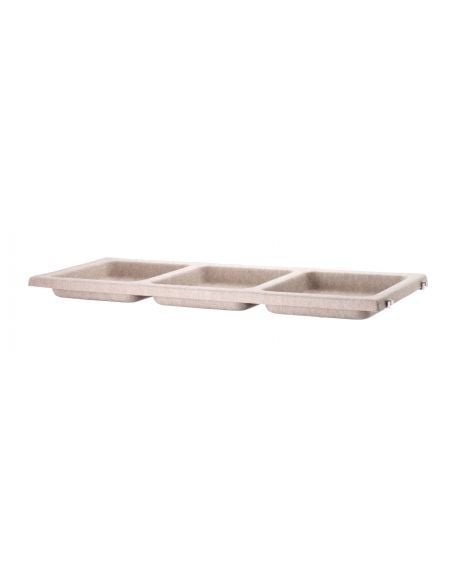 String Furniture - Étagère avec bacs intégrés en feutre - L 78 cm