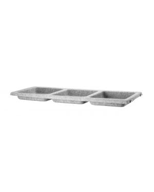 String Furniture - Shelf with 3 bowls - Felt - L 78 cm
