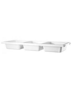 STRING - Shelf with 3 bowls - L 78 x 30 cm