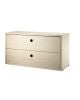 String Furniture - Caisson tiroirs de Rangements - 78 x 30 cm - 2 tiroirs
