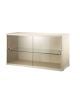 String Furniture - VITRINE 2 PORTES EN VERRE 78 x 30 x H42 cm