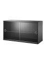 String Furniture - VITRINE 2 PORTES EN VERRE 78 x 30 x H42 cm