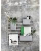 String Furniture - Grid for wall - Organizer - Grey