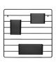 String Furniture - Grid for wall - Organizer - Black