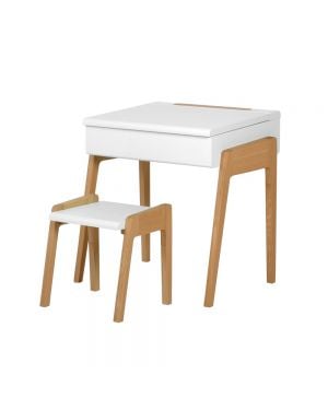 Jungle by jungle - Bureau + Tabouret My Little Pupitre - Blanc