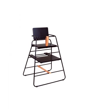 BUDTZBENDIX - Towerchair High Chair + tray - Black 