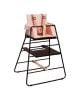 BUDTZBENDIX -Coussin réducteur Towerblock pour chaise haute - Rose pêche