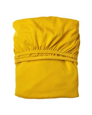 LEANDER - Set of 2 Fitted Sheets - 60 x 120 cm - Mustard