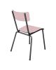 LES GAMBETTES SUZIE - Adult chair - Powder pink with natural legs