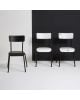 LES GAMBETTES SUZIE - Chaise adulte - Noir avec pieds noirs 