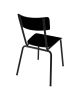 LES GAMBETTES SUZIE - Adult chair - Black with black legs