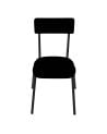 LES GAMBETTES SUZIE - Chaise adulte - Noir avec pieds noirs 