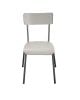 LES GAMBETTES SUZIE - Adult chair - Light grey with untreated feet