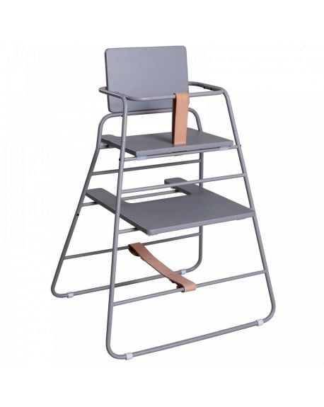 BUDTZBENDIX - Towerchair: Chaise haute sans plateau - Gris