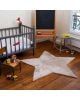 PILEPOIL - Tapis étoile en fausse fourrure - Taupe