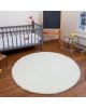 PILEPOIL - ROUND RUG IN FAKE FUR - White Circle