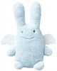 TROUSSELIER - Rattle Rabbit with angel wings - Blue 12 cm