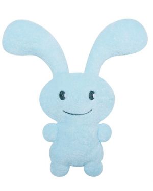 TROUSSELIER - Peluche /hochet lapin Funny Bunny Bleu - 24 cm