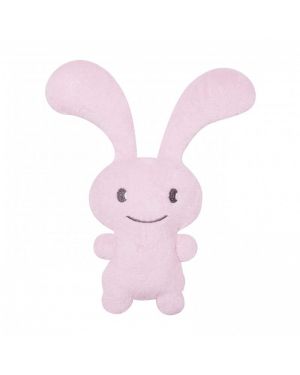 TROUSSELIER - Peluche / hochet lapin Funny Bunny Rose - 24 cm