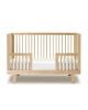 OEUF - SPARROW - Design convertible cot - Birch
