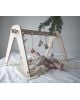 LOULLOU - Suspension perle en bois & laine - Rose